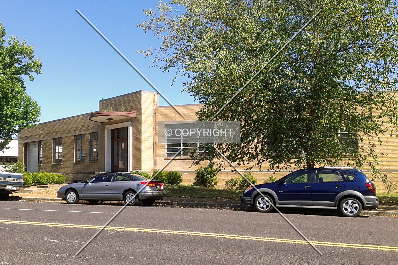 View from the southeast