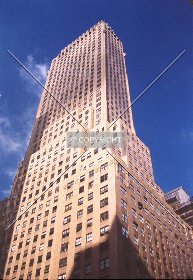 View looking west from street level