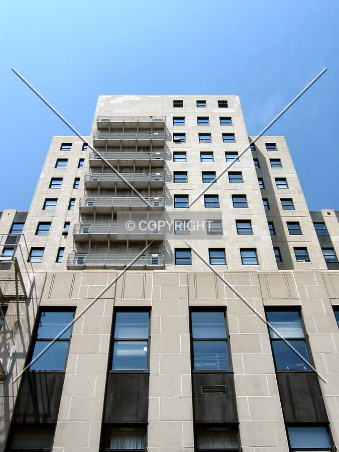 Looking up from Michigan Street