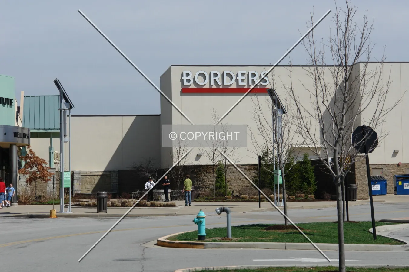 Borders Logo at Castleton Square Mall