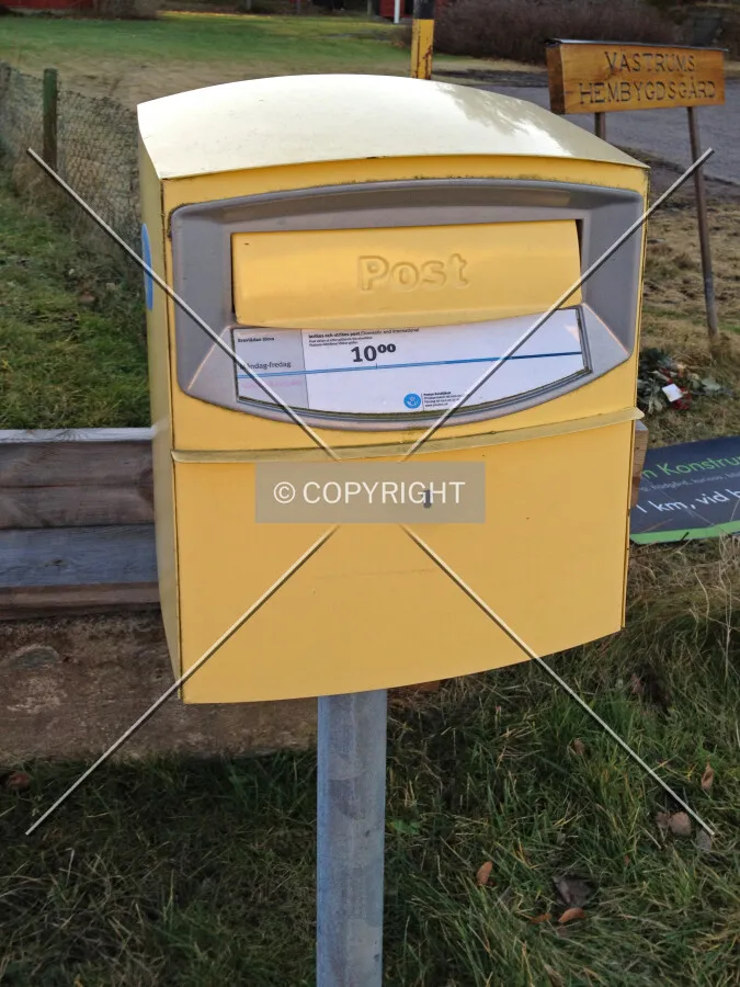 Mailbox of Swedish postal service