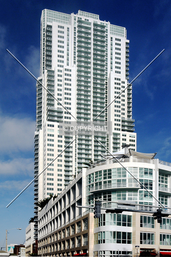 View from the east along Biscayne Boulevard