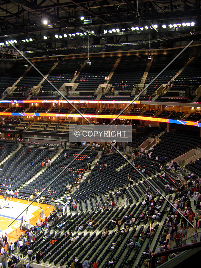 Looking south from the upper northwest stands