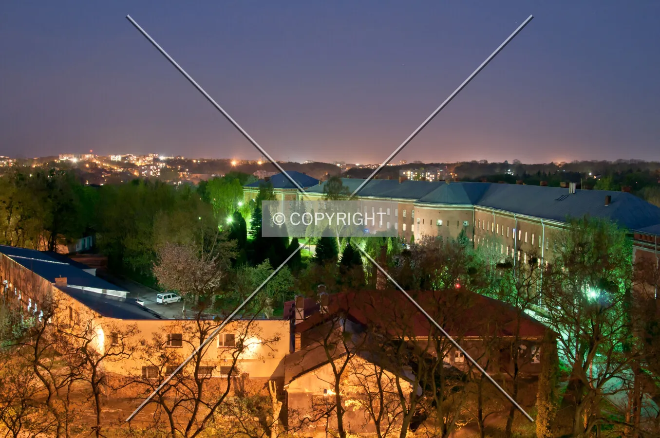 Citadel at night