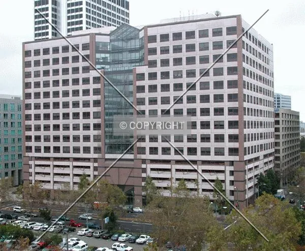 The building's north face along Grand Avenue