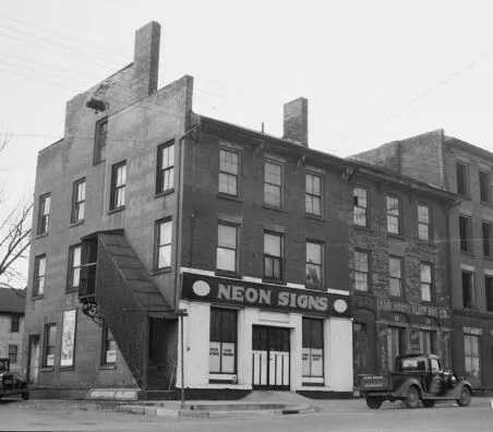 Vintage view from the southwest