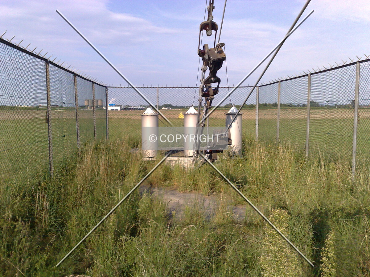 Anchor of the guy wires