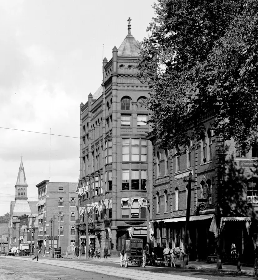 Vintage view from the south
