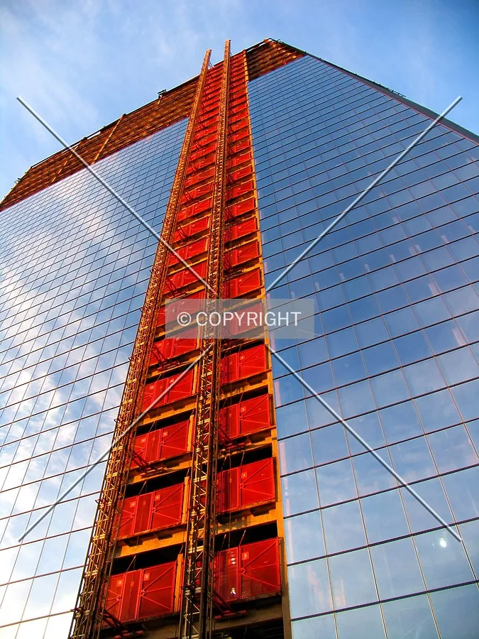 Looking up the south side