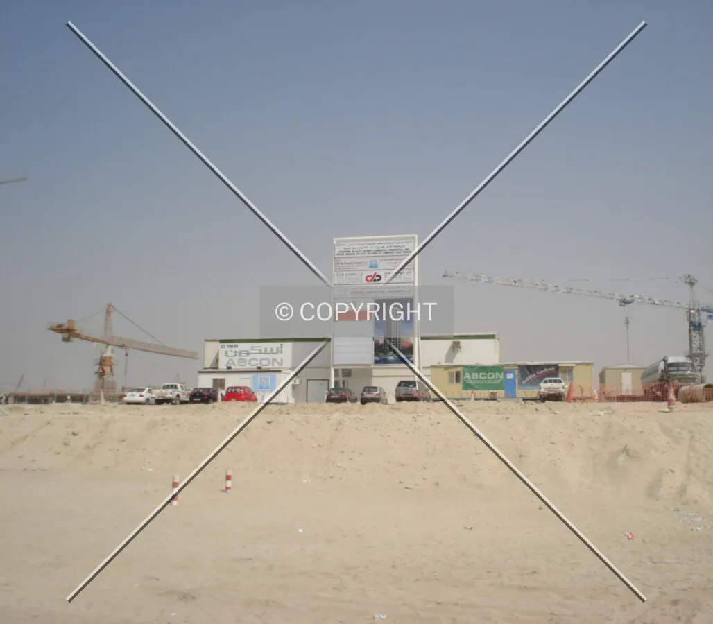 View over the construction site