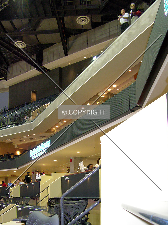 Looking east from the southeast club seats