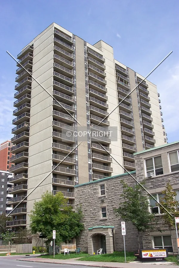 View of the south facade from Bronson Avenue