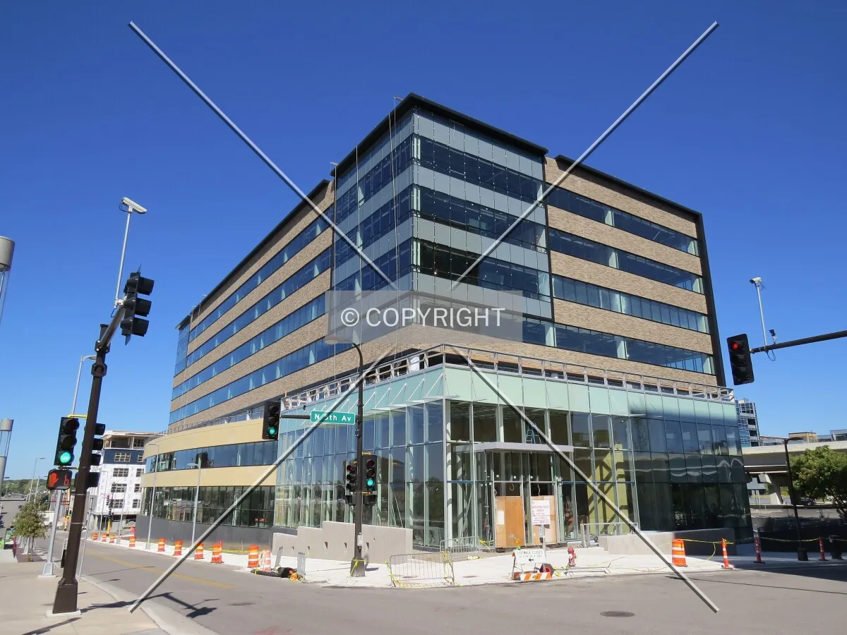 View to the northwest across 5th Street North