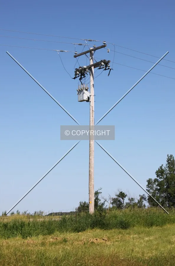 Power lines along SK201