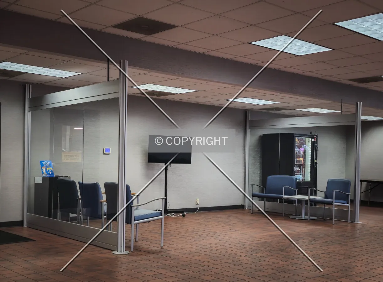Customer waiting area; February 11, 2025