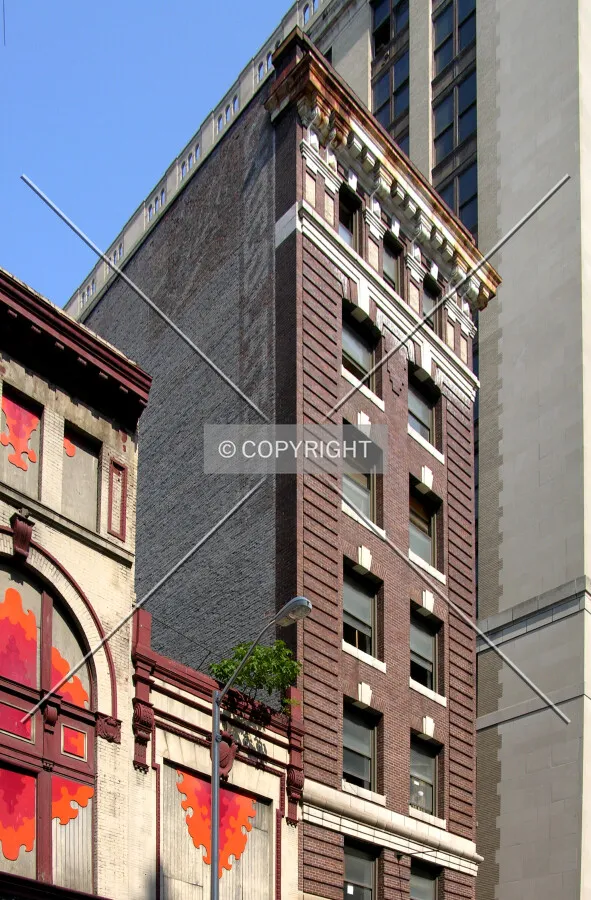 From across South Calvert Street to the east