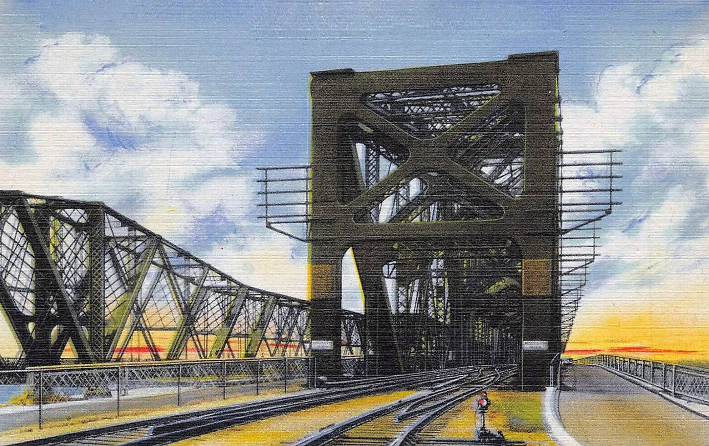 Vintage view from the southeast