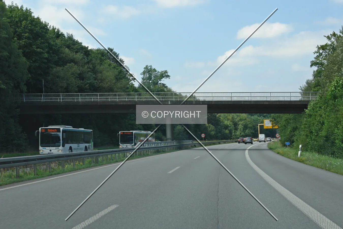 Bridge at Bundesstraße B26 nearby Roßdorf and Darmstadt