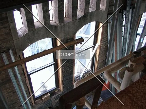Inside the top floor