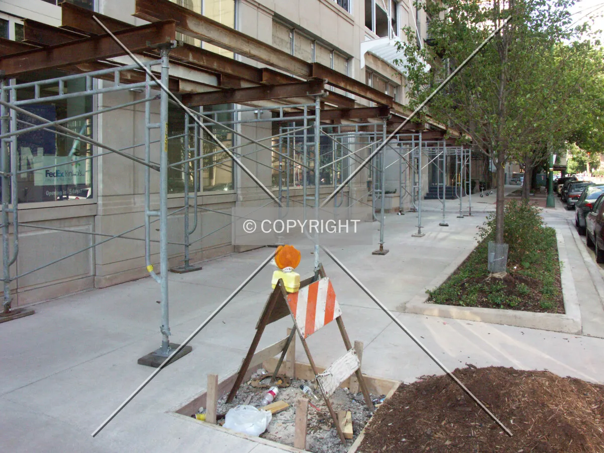 Sidewalk on Erie Street