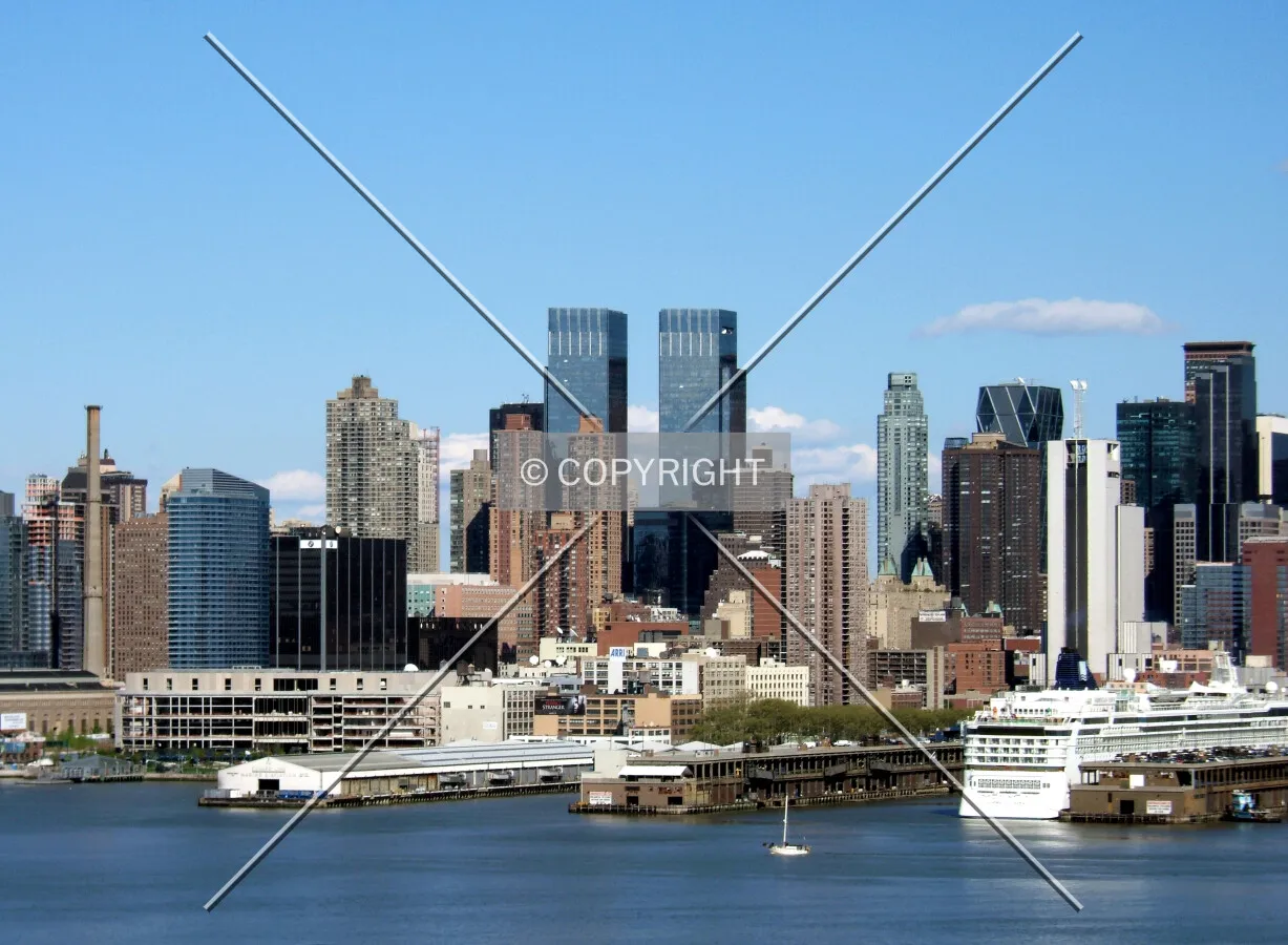 View from the west in Weehawken
