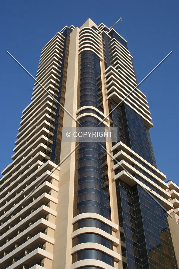 Looking up from the base