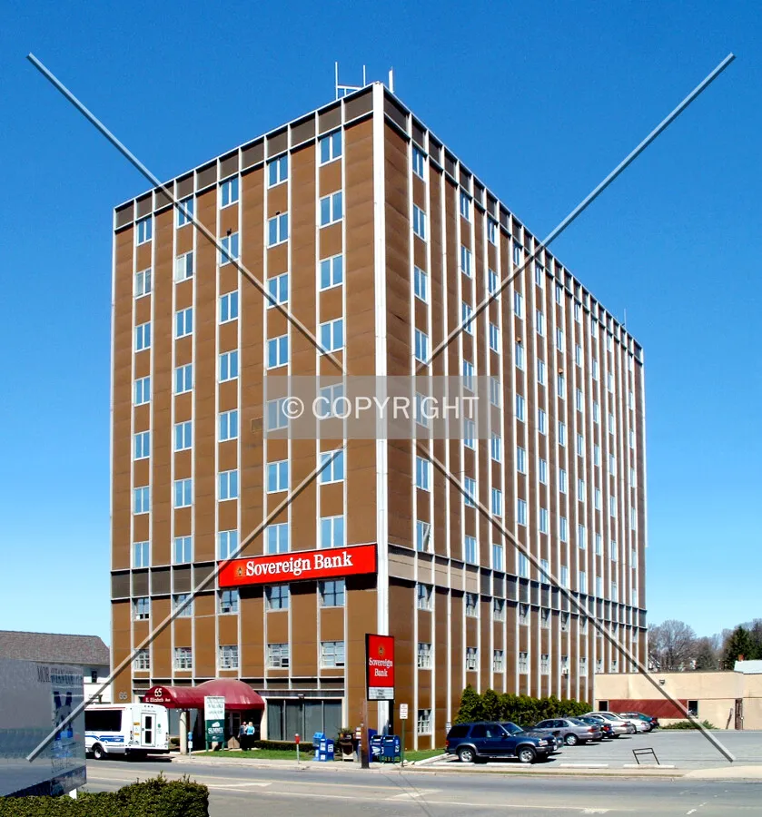 View from the southeast across Elizabeth Avenue