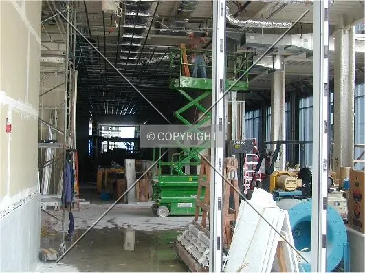 Ground level interior work in progress