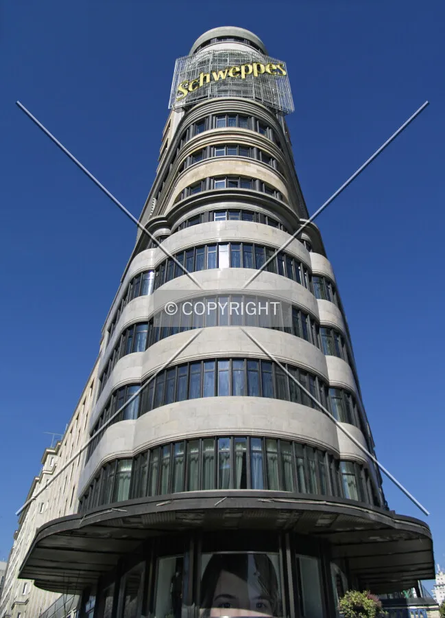 Looking up from the eastern side