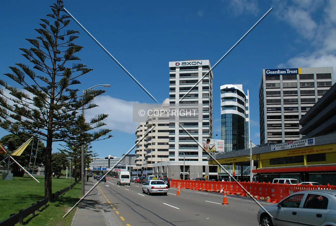 View along Jervois Quay