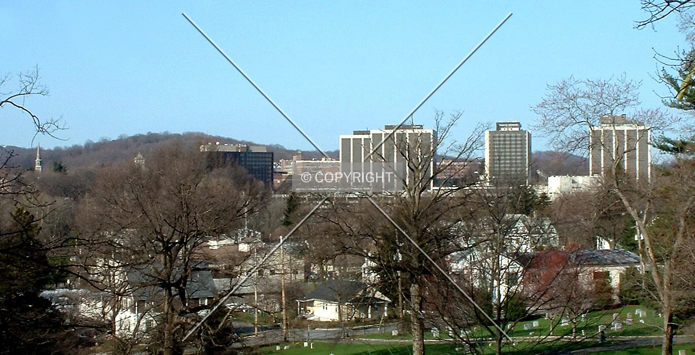 View from the northeast