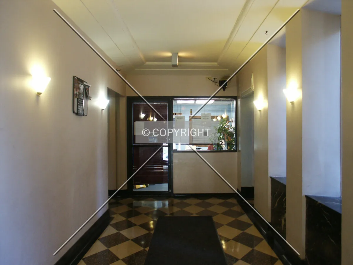 Looking south into the lobby