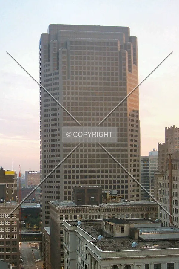 View from the north at dusk