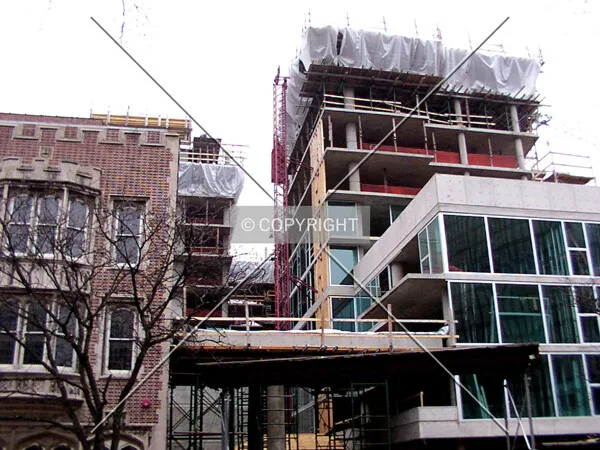 The north and south wings rising