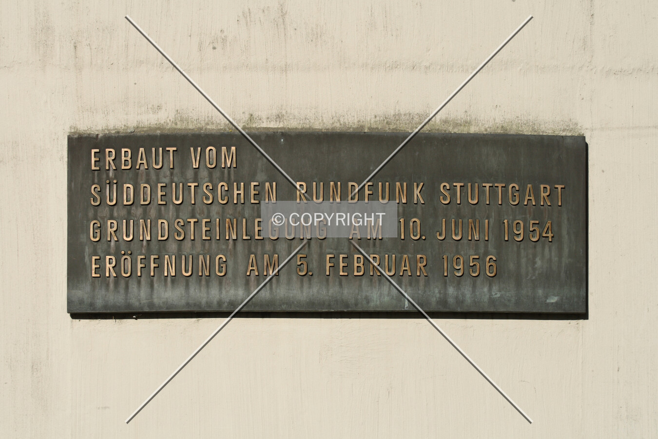 Plaque at the base of the tower
