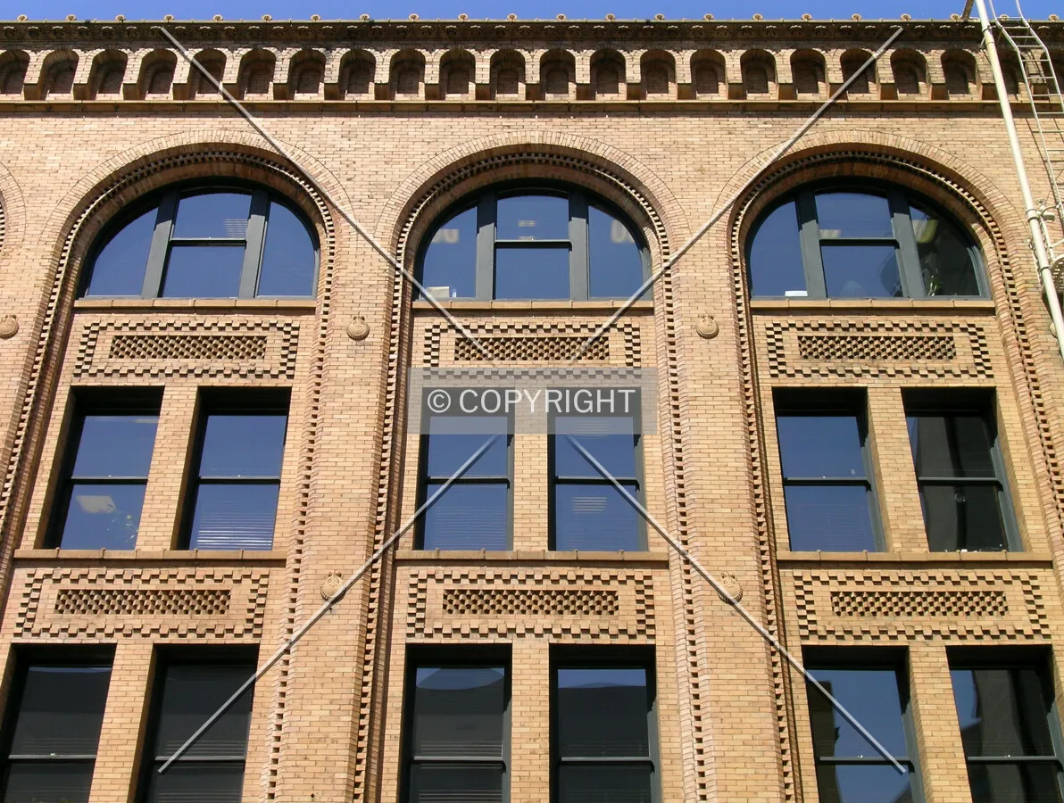 Looking up the southern facade