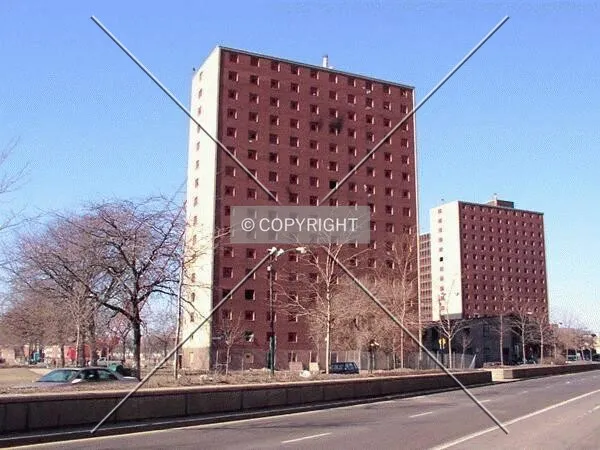 Northeast facade with 1209 South Racine in the background