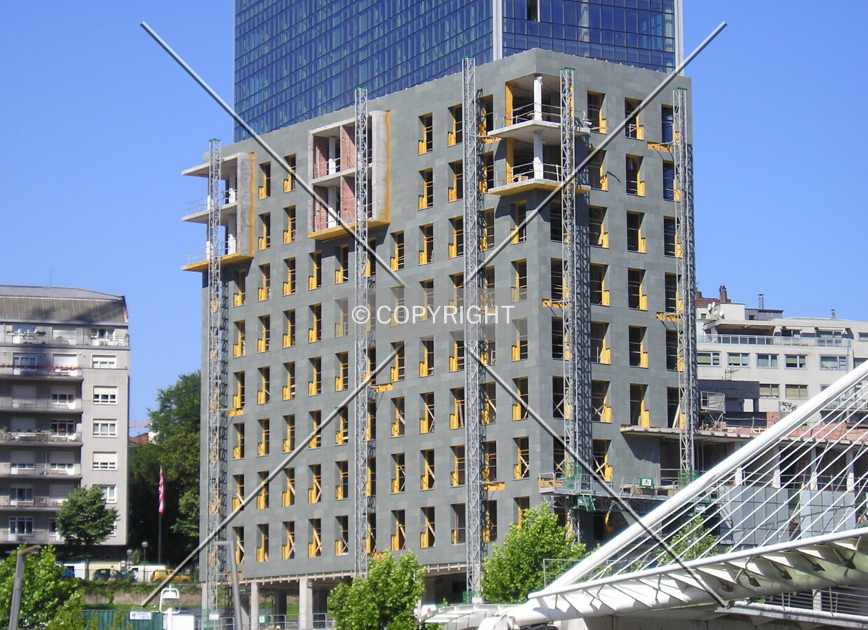 Full view of the lower part facade