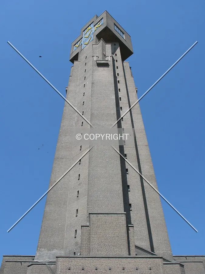 Looking up from the southeast