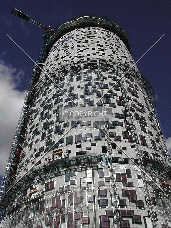 Looking up the tower