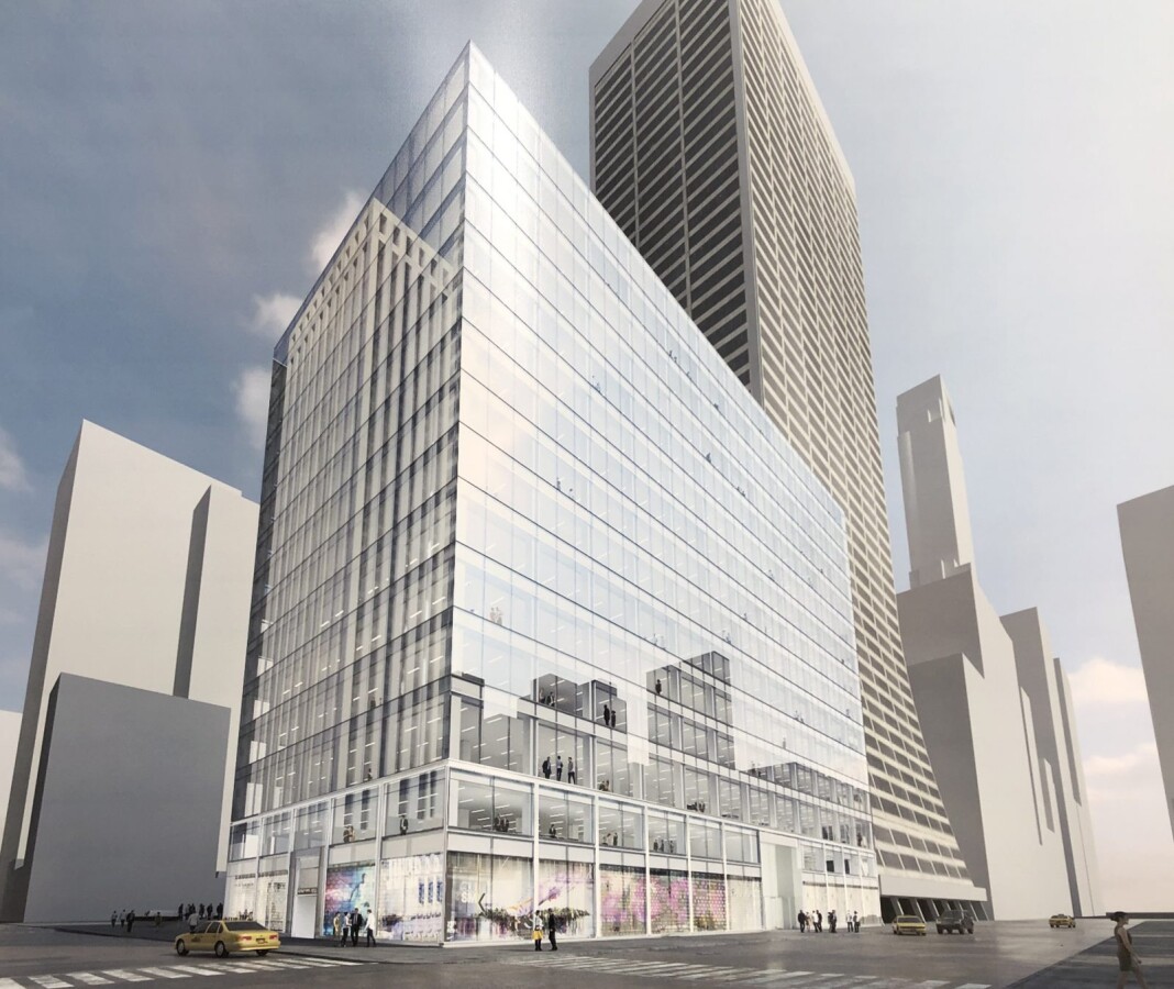 Rendering of façade renovation