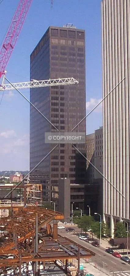 From the west, with Dayton's two tallest