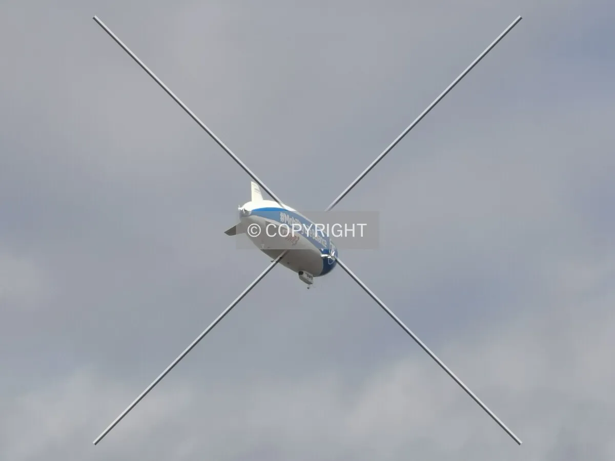 Zeppelin flying in the air