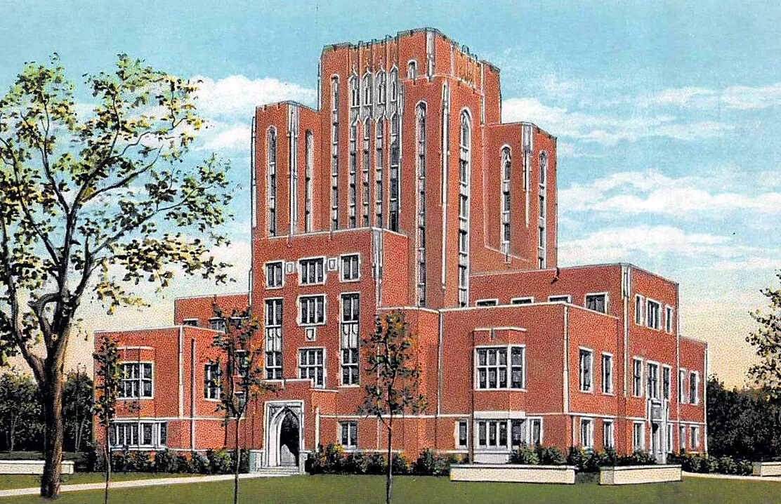 Vintage view from the southwest