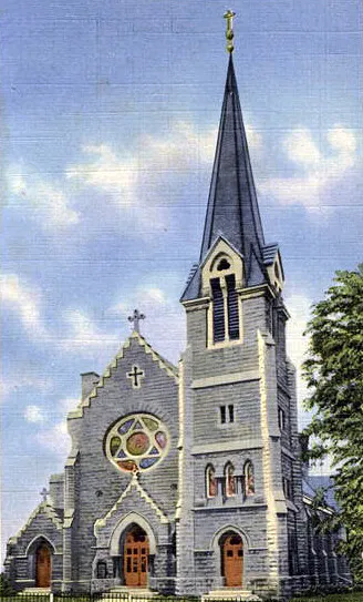 Vintage view from the southeast