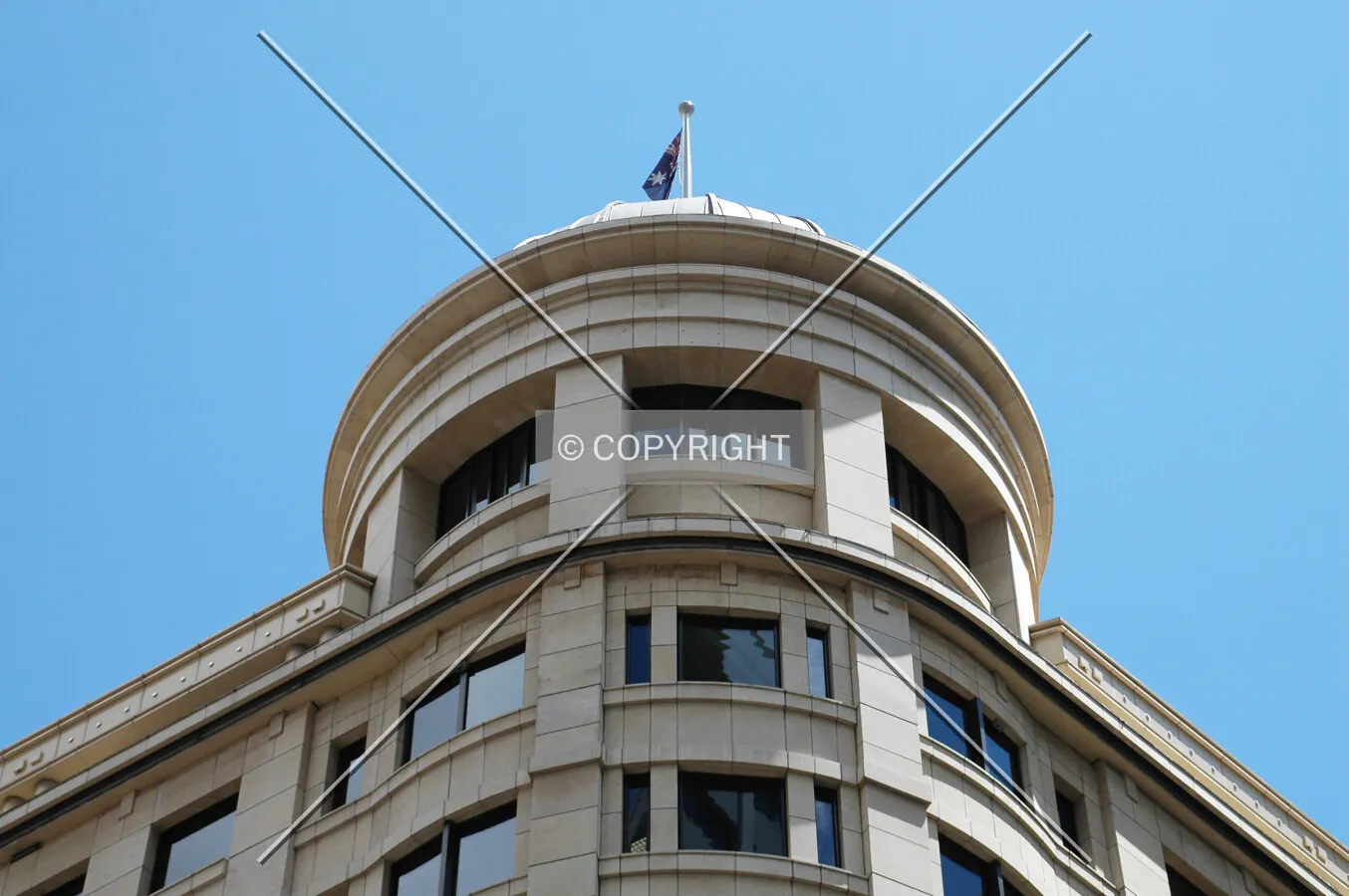 Top of the southeast corner