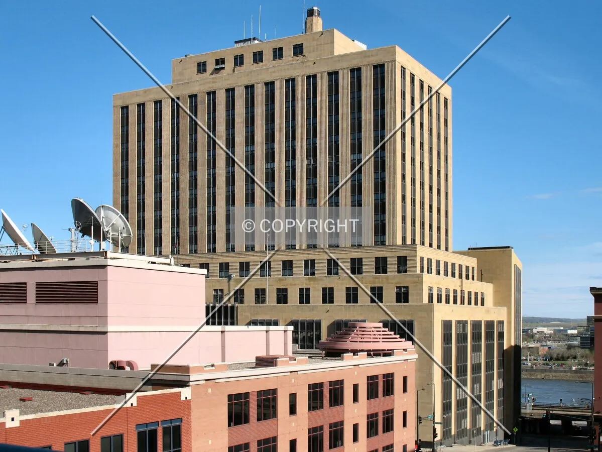 Elevated view from the northwest before renovation