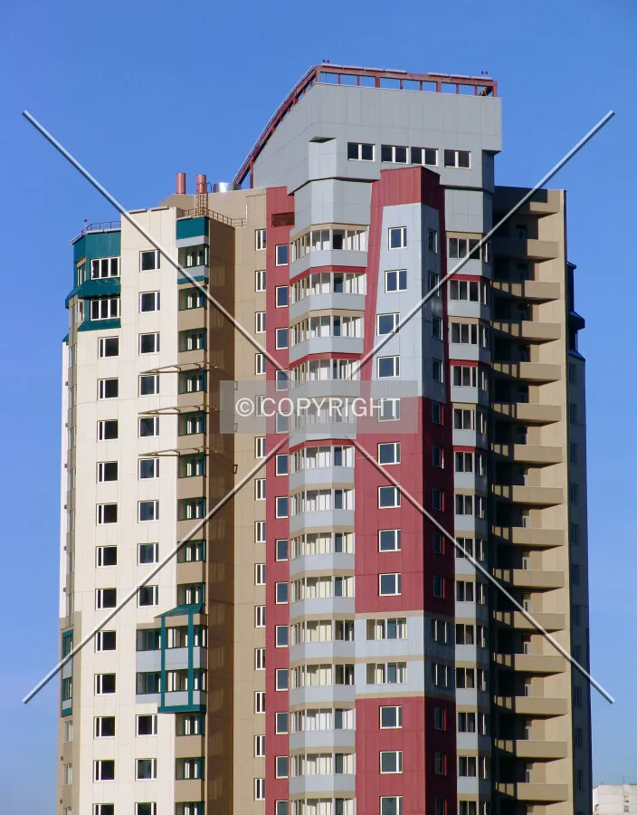 The upper floors as seen from the southwest