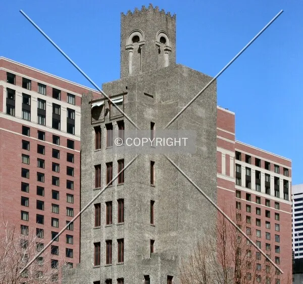 Top floors from the south, before renovation