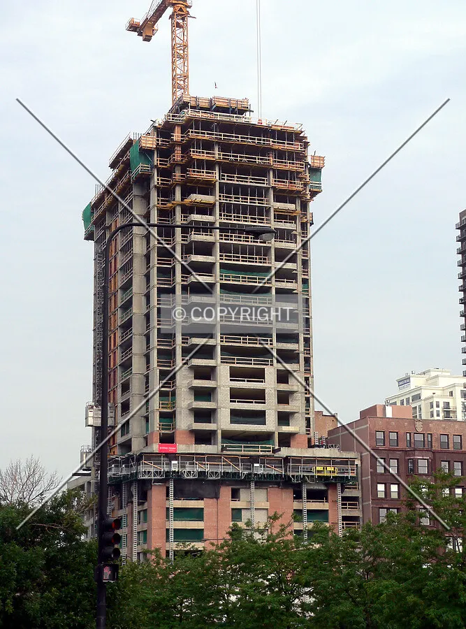 View to the northwest from Indiana Avenue